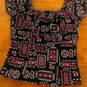 Pinup Couture Peasant Top